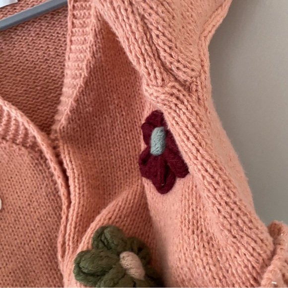 Anthropologie Luna Ivy 3D Oversized Knit Cardigan Sweater Size S Boho Festival - Picture 11 of 11